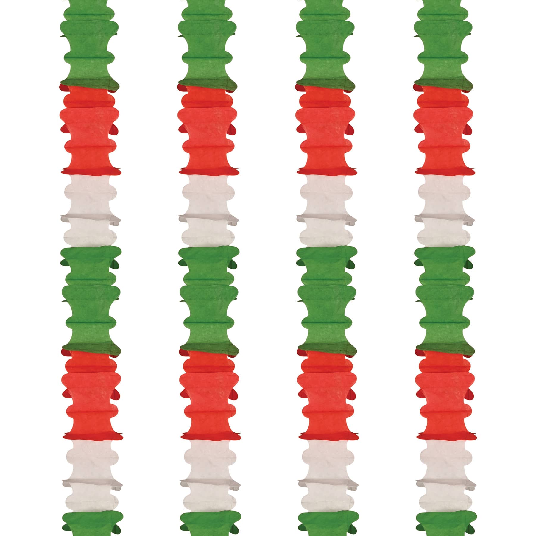 Red, White & Green Ceiling Drops