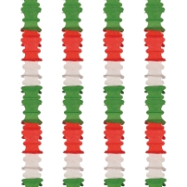 Red, White & Green Ceiling Drops