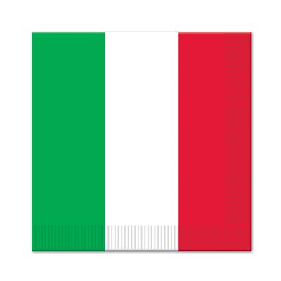 Red, White & Green Luncheon Napkins