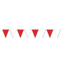 Red & White Pennant Banner 