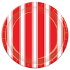 Red & White Stripes Plates 