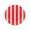 Red and White Stripe Plates