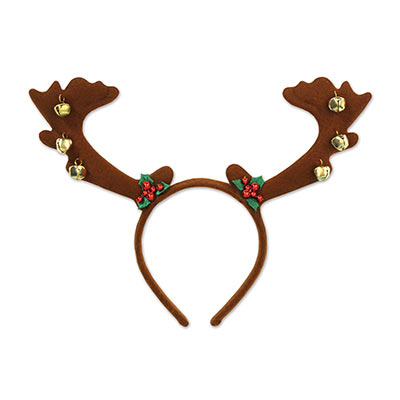 Reindeer Antler with Bells Headband