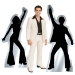 Foil Retro 70's Silhouette Stand-Ups (Pack of 8) - 58343