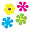 Bright Colored Retro Flower Cutouts for that 70s themed party