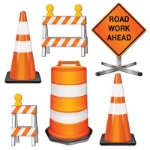 Road Crew Cutouts for a boys themed birthday party