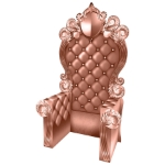 Rose Gold 3-D Prom Throne Prop