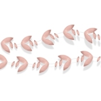 Rose Gold Foil Leaves Garland