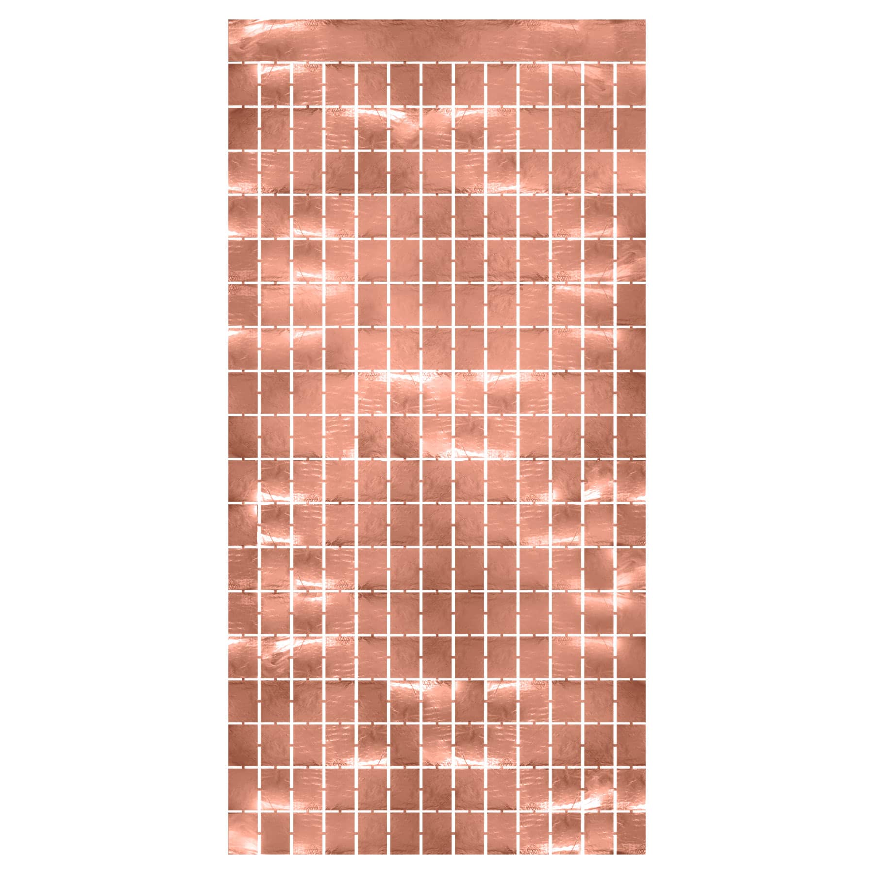 Rose Gold Metallic Square Curtain