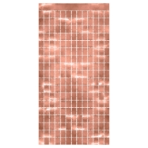 Rose Gold Metallic Square Curtain