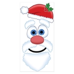 Santa Face Door Decor (Pack of 12) Santa Face Door Decor, decoration, christmas, santa, wholesale, inexpensive, bulk