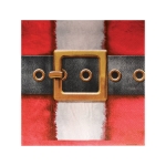 Santa's Belt Buckle Luncheon Napkins