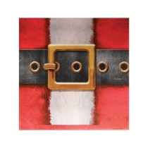 Santa's Belt Buckle Luncheon Napkins