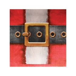 Santas Belt Buckle Luncheon Napkins
