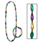 Satin Swirl Beads/Bracelet Set
