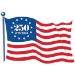 Semiquincentennial Flag Cutouts 