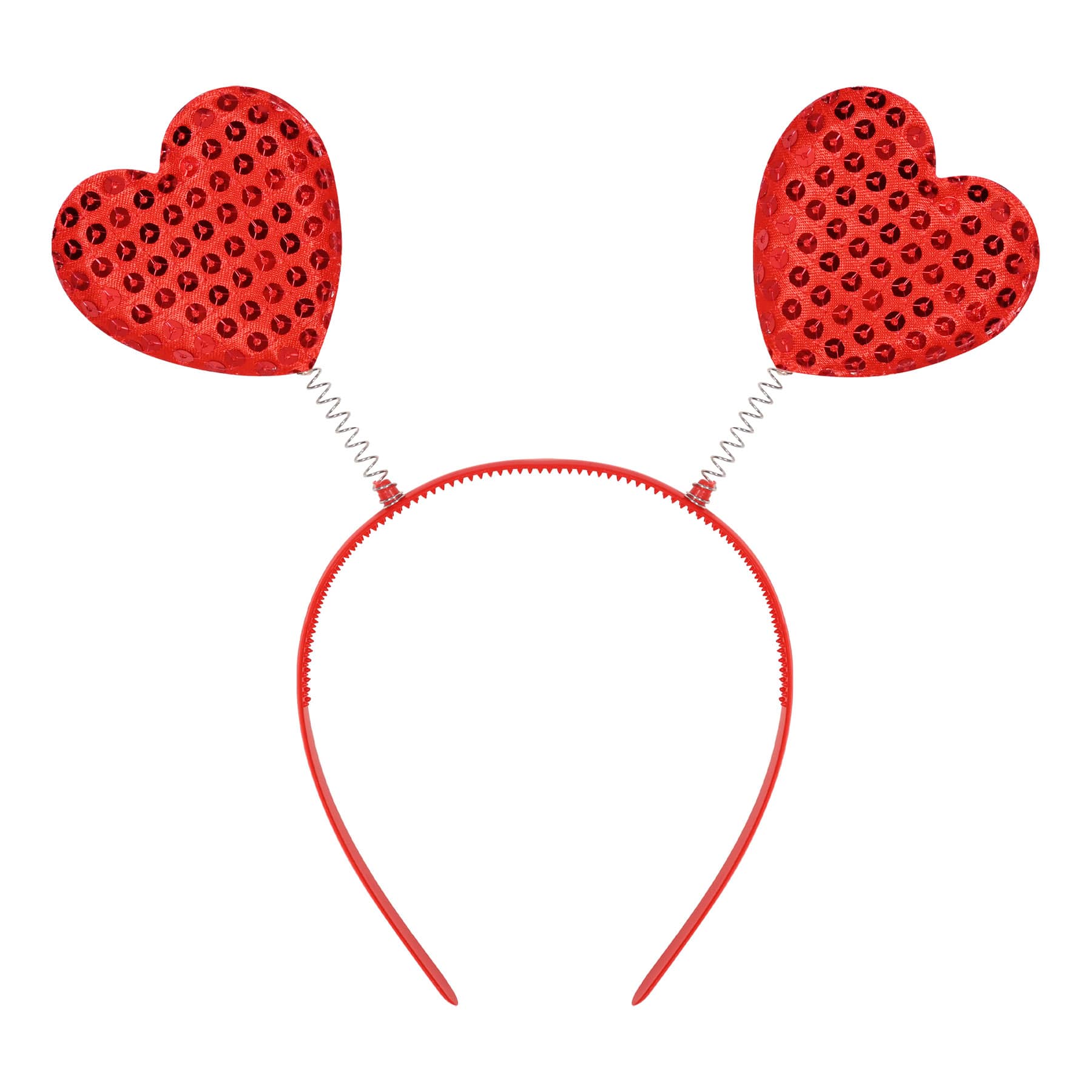 Sequined Red Heart Boppers