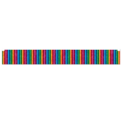 Serape Design Metallic Fringe Banner