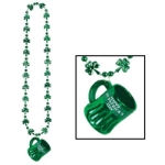 Shamrock Beads with Happy St Patrick's Day Mug