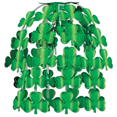 Green Shamrock Cascade Centerpiece for St. Patricks Day