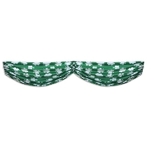 Green with White Shamrocks Fabric Bunting