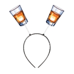 Shot Glass Boppers (Pack of 12) shot glass boppers, shot glass headbands, party headbands, novelty boppers, drinking party accessories, party favors, bachelor party supplies, bachelorette party accessories, New Year's Eve headbands, bar themed party decorations, photo booth props, pack of 12 headbands, fun party accessories, event giveaways, partyexpress