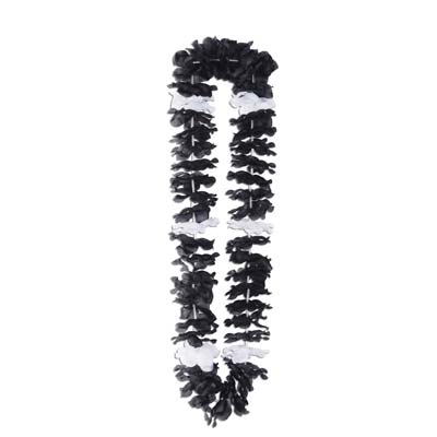 Silk N Petals Elegance Lei (Pack of 12) elegant, party, lei, black and white, luau, graduation, Flower, Floral, petals 