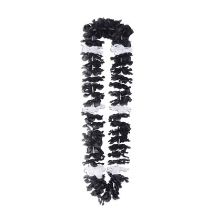 Silk 'N Petals Elegance Lei (Pack of 12) elegant, party, lei, black and white, luau, graduation, Flower, Floral, petals 