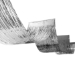 Silver 1-Ply Metallic Fringe Ceiling Curtain