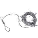 Silver Barbed Wire Garland (Pack of 12) Silver Barbed Wire Garland, garland, barbed wire, decoration, western, new year's eve, wholesale, inexpensive, bulk