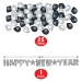 Silver Bonanza - New Year's Party Kit for 100 - 88905BKS100