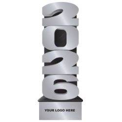 Silver Custom "2026" Photo Prop Standout