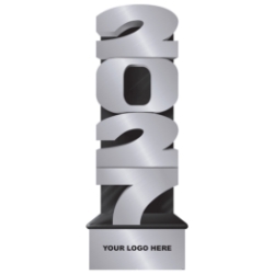 Silver Custom "2027" Photo Prop Standout