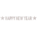 Silver Foil Happy New Year Streamer