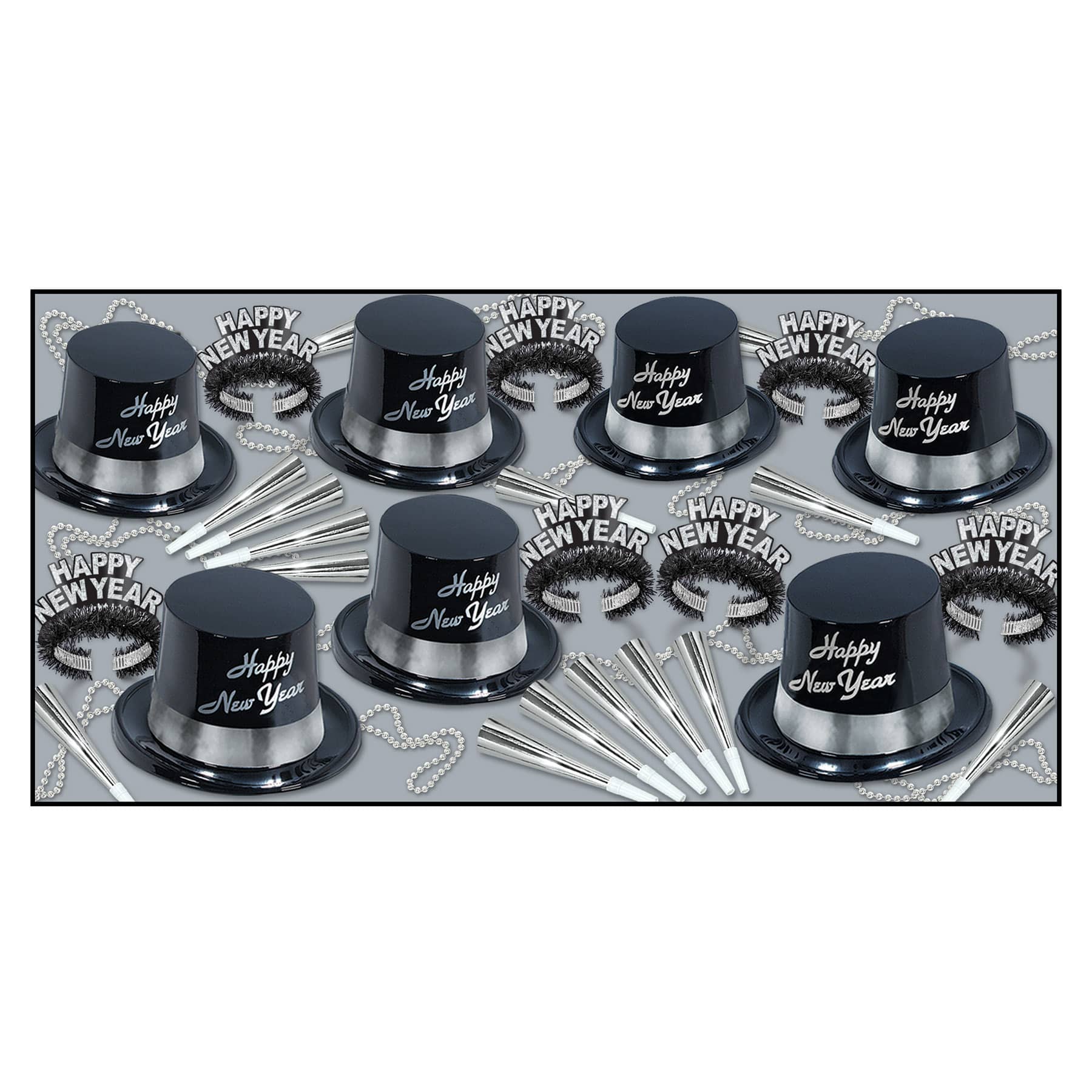 Silver Legacy New Years Eve Party Kit for 25 People