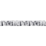 Silver Metallic Fringe Banner