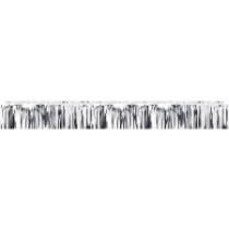 Silver Metallic Fringe Banner