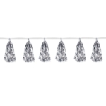 Silver Metallic Tassel Garland 