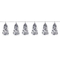 Silver Metallic Tassel Garland 