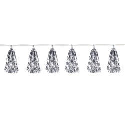 Silver Metallic Tassel Garland 