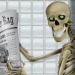 Skeleton Restroom Door Cover (Pack of 12) - 00014