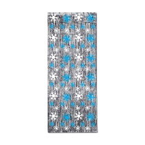 Gleaming Snowflake curtain back drop to take Christmas Photos.