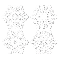 Snowflake Cutouts (Pack of 24) Snowflake Cutouts, decoration, snowflake, christmas, winter wonderland, wholesale, inexpensive, bulk