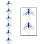 Blue and silver Snowflake Firework Stringer