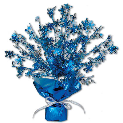 Blue snowflake Gleam N Burst Centerpiece