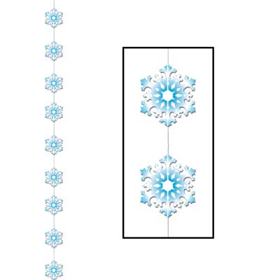 Light Blue Snowflake Stringer