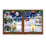 Snowy Christmas Insta-View (Pack of 6) winter, window, christmas, snow, christmas tree, nighttime 