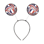 Soccer Ball Boppers - France (Pack of 12) boppers France, France party favors, Tricolore soccer boppers, French flag headbands, Printed PVC Board boppers, spring head boppers, snap-on headband boppers, France themed accessories, soccer party supplies, French decorations, Party Express France boppers
