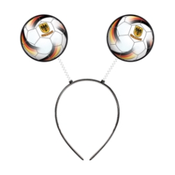 Soccer Ball Boppers - Germany (Pack of 12) boppers Germany, Germany party favors, eagle shield soccer boppers, German flag headbands, Printed PVC Board boppers, spring head boppers, snap-on headband boppers, Germany themed accessories, soccer party supplies, German decorations, Party Express Germany boppers