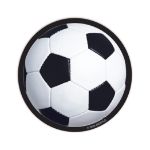 Soccer Ball Drink Coasters (Pack of 96) soccer drink coasters, soccer ball coasters, sports party supplies, soccer party decorations, cardstock coasters, 3¼ inch coasters, soccer banquet supplies, team party accessories, bulk soccer coasters, Party Express soccer supplies